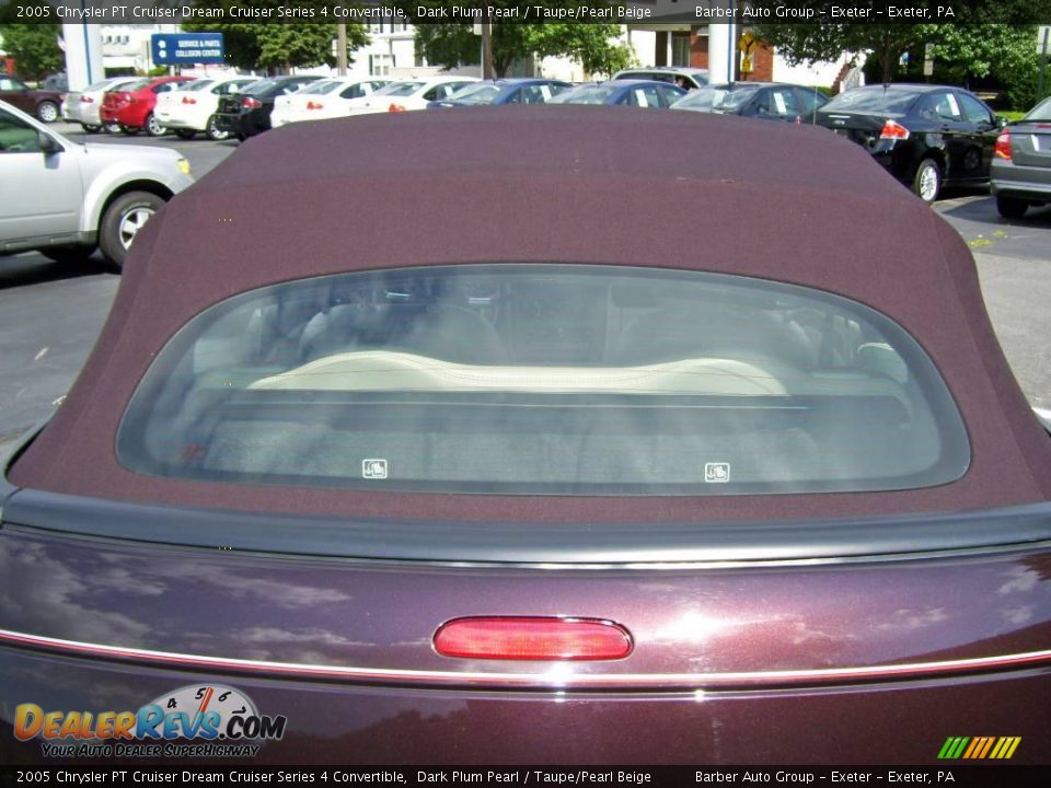 2005 Chrysler PT Cruiser Dream Cruiser Series 4 Convertible Dark Plum Pearl / Taupe/Pearl Beige Photo #29