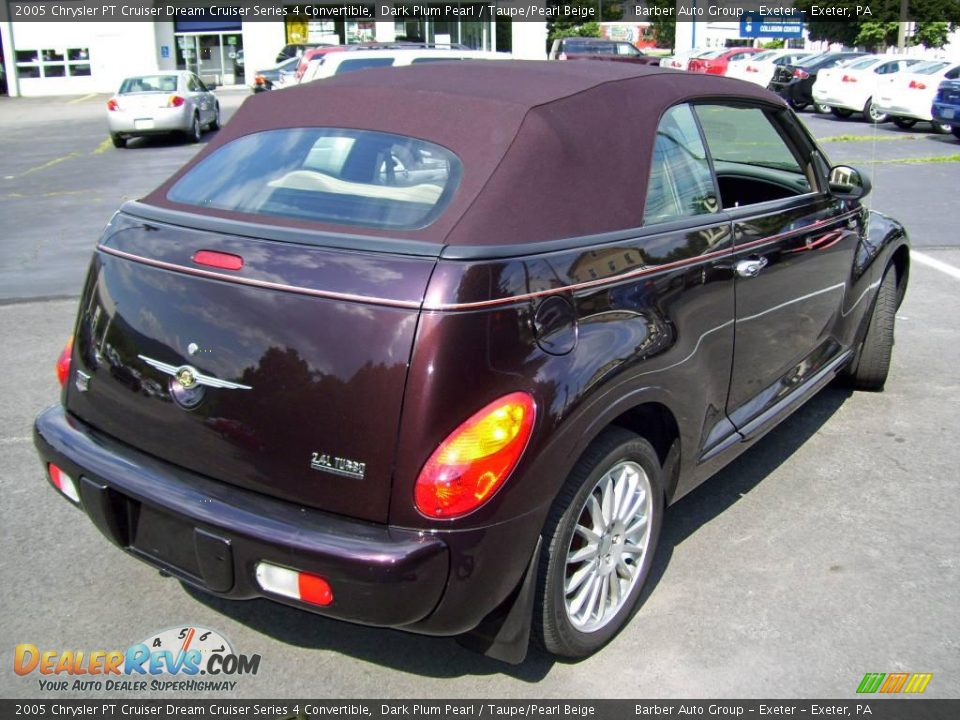 2005 Chrysler PT Cruiser Dream Cruiser Series 4 Convertible Dark Plum Pearl / Taupe/Pearl Beige Photo #30