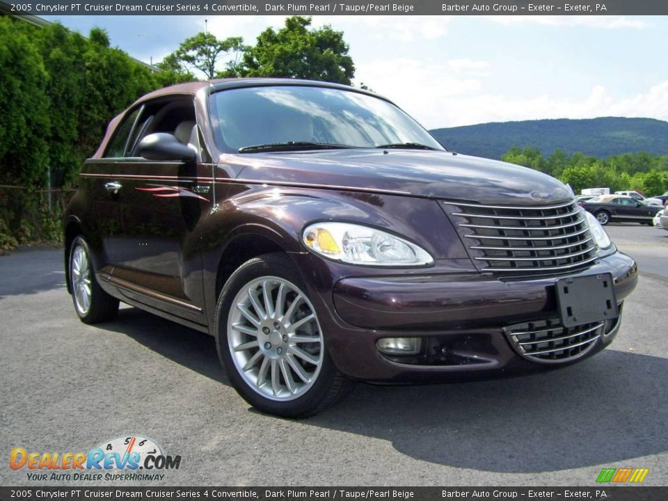 2005 Chrysler PT Cruiser Dream Cruiser Series 4 Convertible Dark Plum Pearl / Taupe/Pearl Beige Photo #31