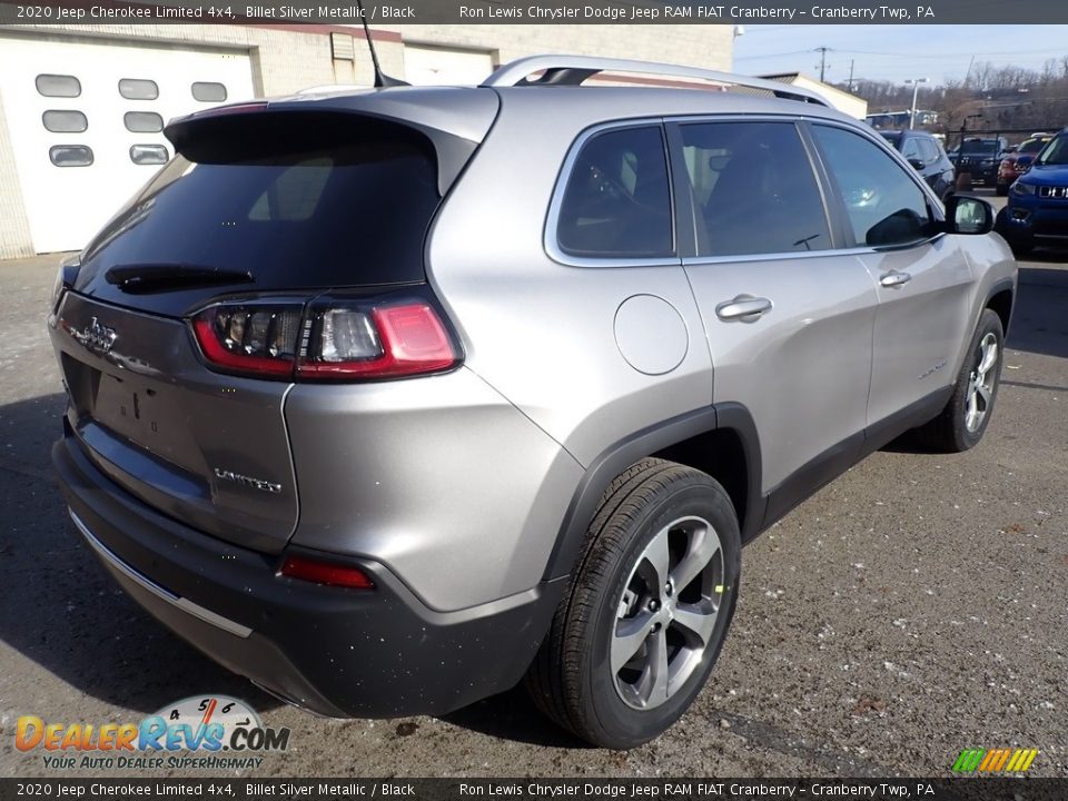 2020 Jeep Cherokee Limited 4x4 Billet Silver Metallic / Black Photo #5