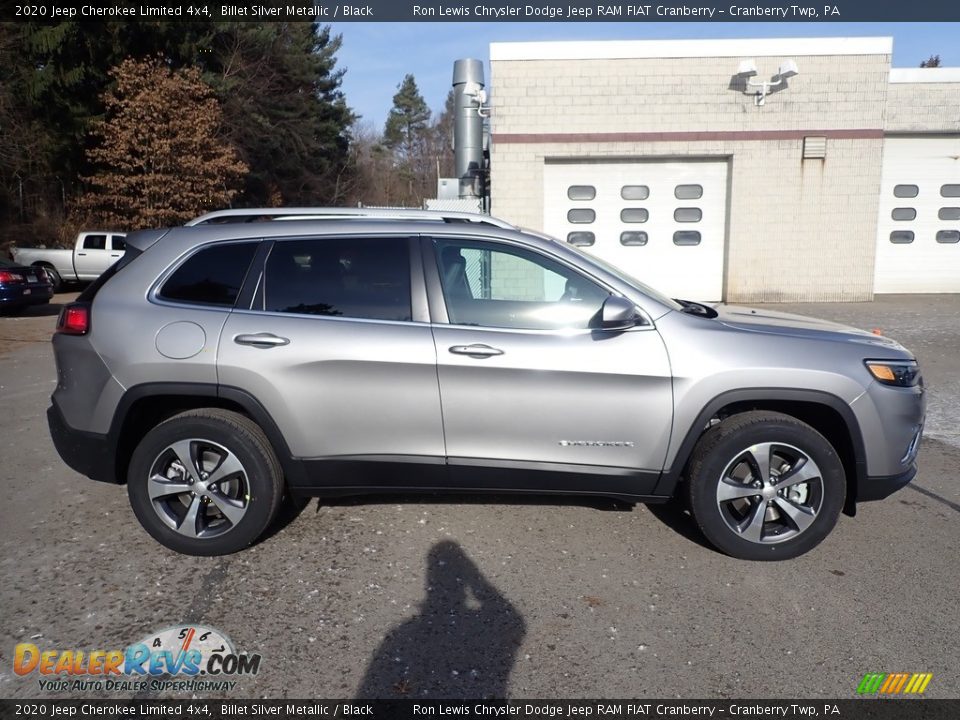 2020 Jeep Cherokee Limited 4x4 Billet Silver Metallic / Black Photo #6