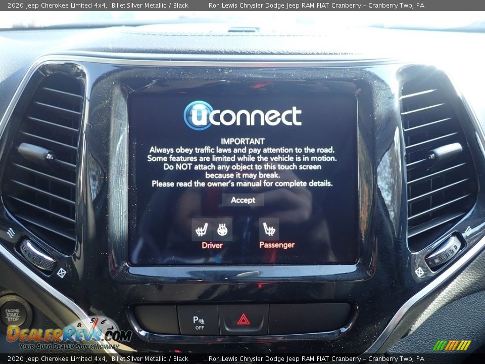 2020 Jeep Cherokee Limited 4x4 Billet Silver Metallic / Black Photo #16