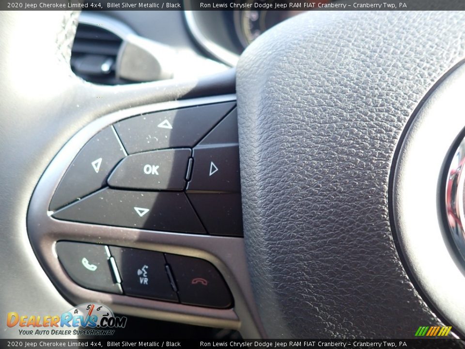 2020 Jeep Cherokee Limited 4x4 Billet Silver Metallic / Black Photo #19