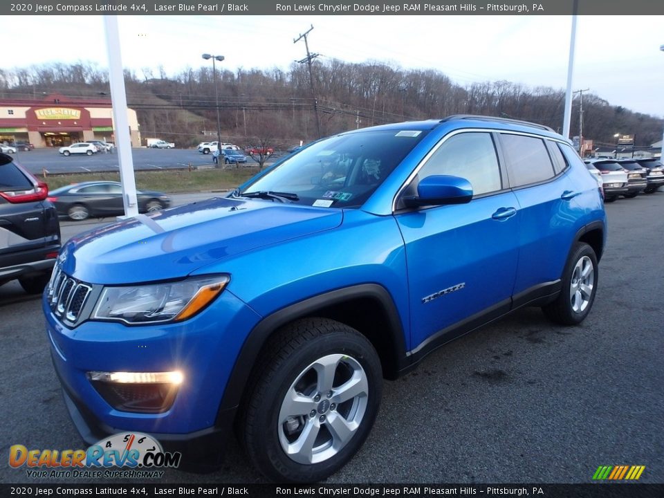 2020 Jeep Compass Latitude 4x4 Laser Blue Pearl / Black Photo #1
