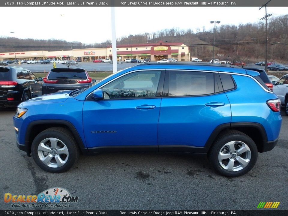 2020 Jeep Compass Latitude 4x4 Laser Blue Pearl / Black Photo #2