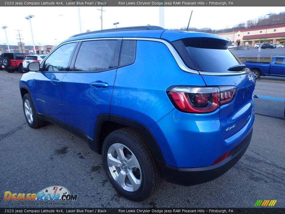 2020 Jeep Compass Latitude 4x4 Laser Blue Pearl / Black Photo #3
