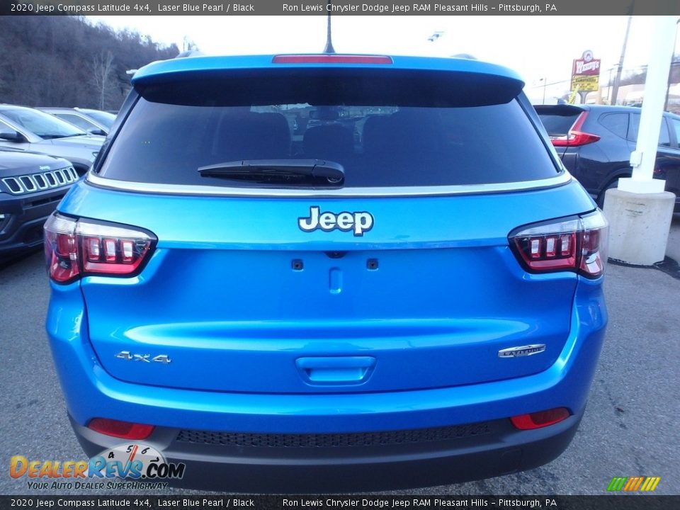 2020 Jeep Compass Latitude 4x4 Laser Blue Pearl / Black Photo #4
