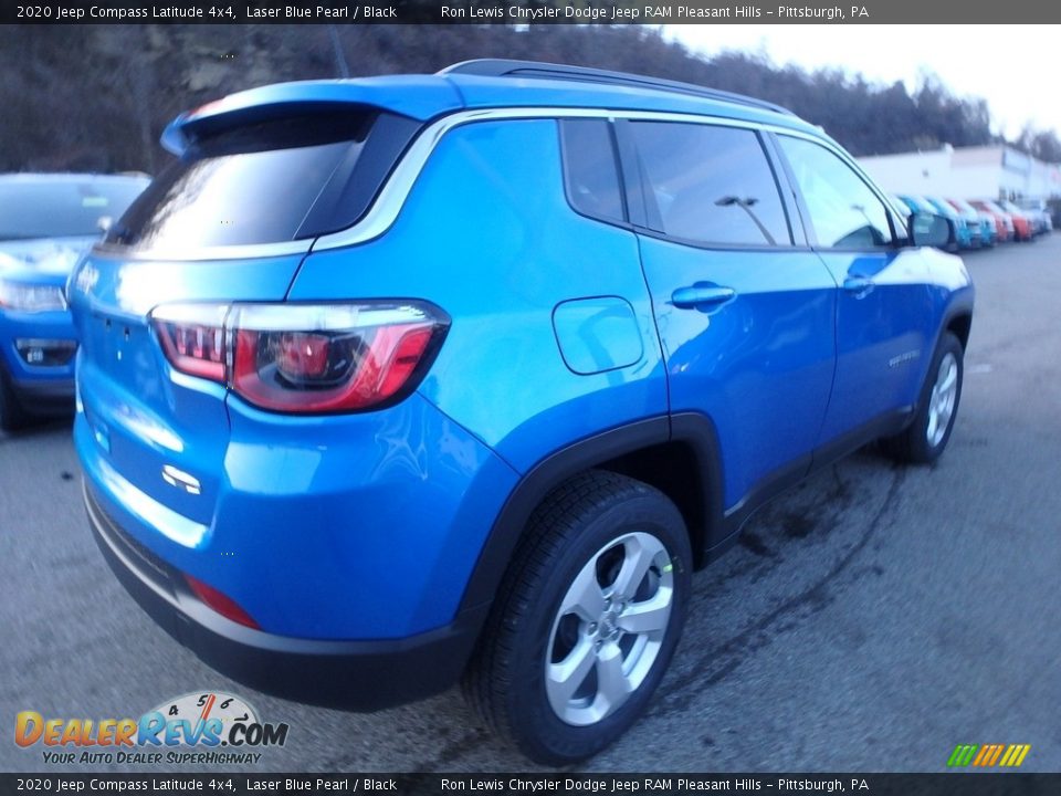 2020 Jeep Compass Latitude 4x4 Laser Blue Pearl / Black Photo #6