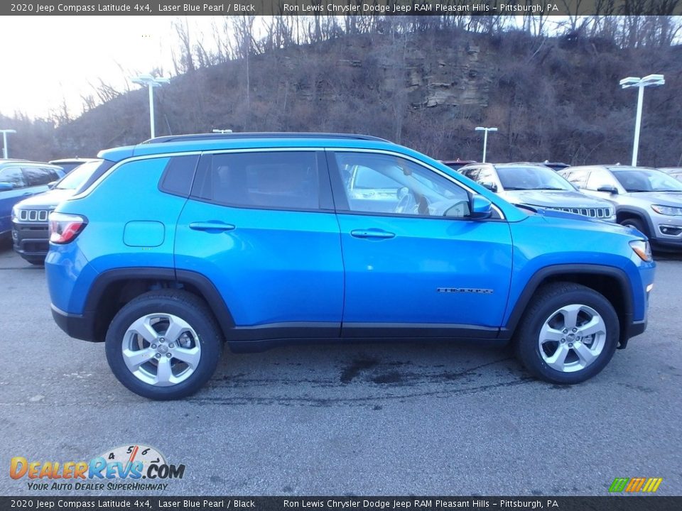 2020 Jeep Compass Latitude 4x4 Laser Blue Pearl / Black Photo #7