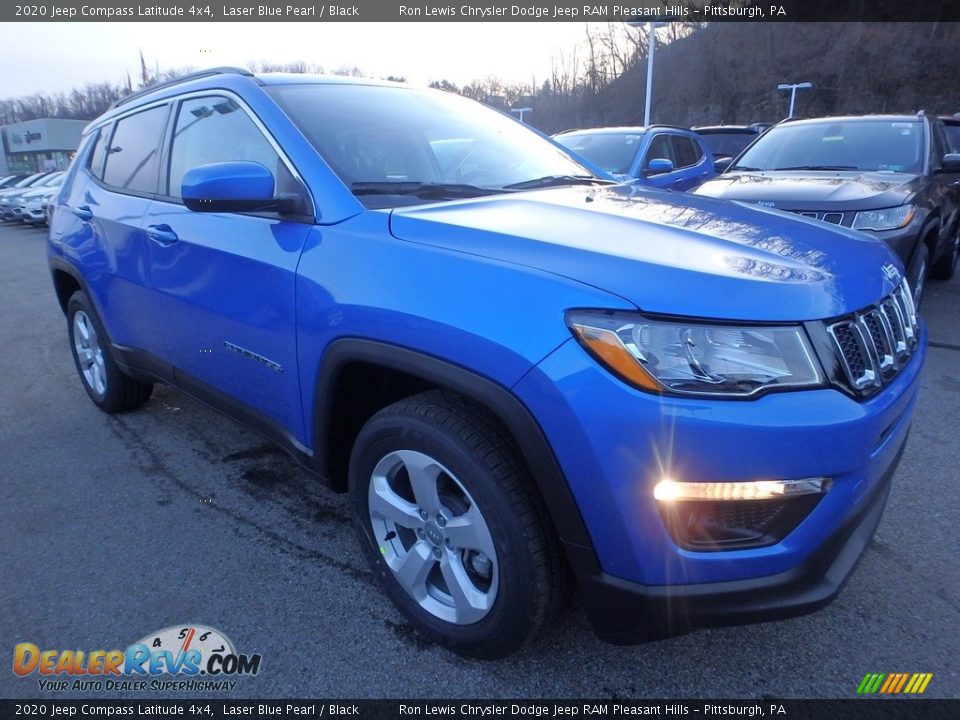 2020 Jeep Compass Latitude 4x4 Laser Blue Pearl / Black Photo #8