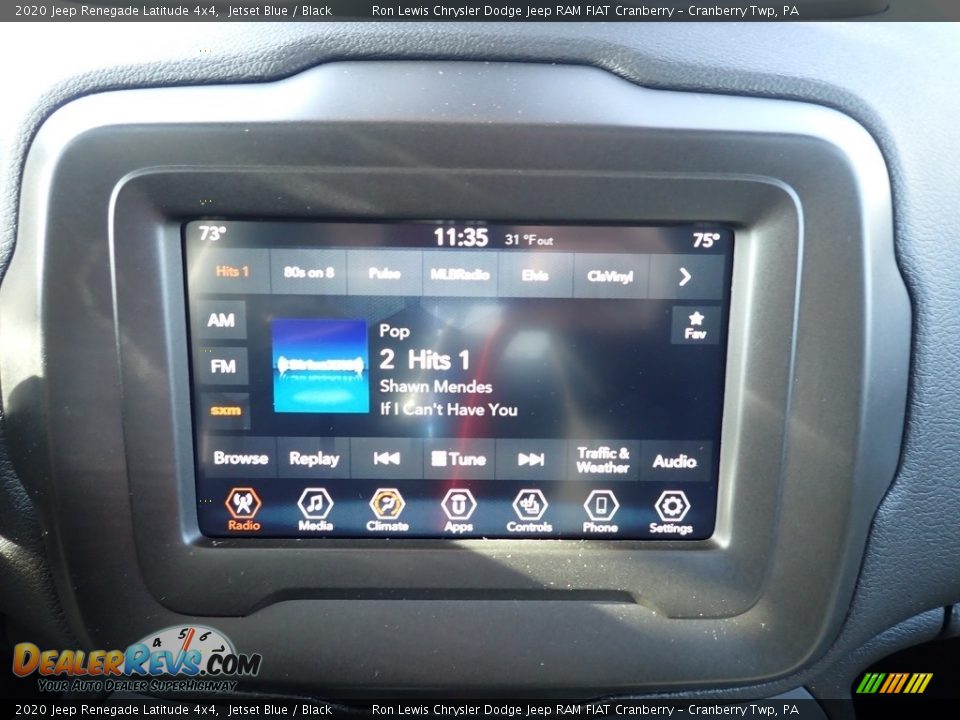 2020 Jeep Renegade Latitude 4x4 Jetset Blue / Black Photo #15