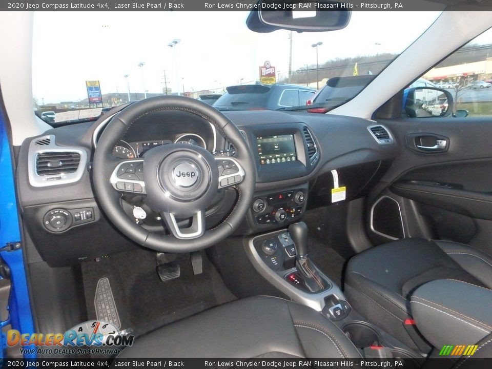 2020 Jeep Compass Latitude 4x4 Laser Blue Pearl / Black Photo #13