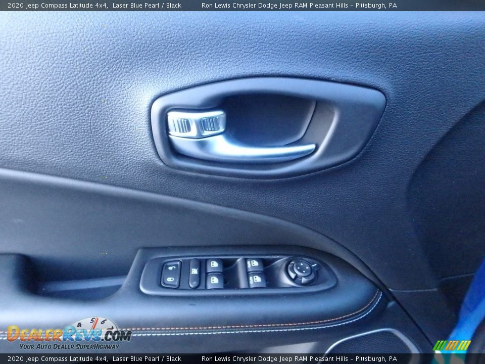 2020 Jeep Compass Latitude 4x4 Laser Blue Pearl / Black Photo #14