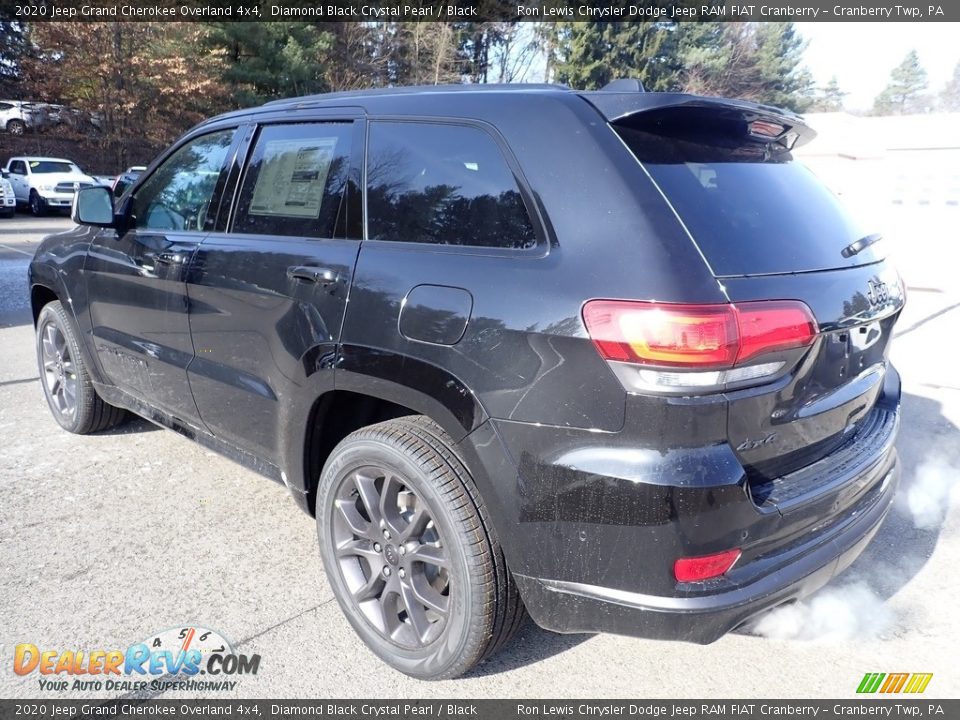 2020 Jeep Grand Cherokee Overland 4x4 Diamond Black Crystal Pearl / Black Photo #3