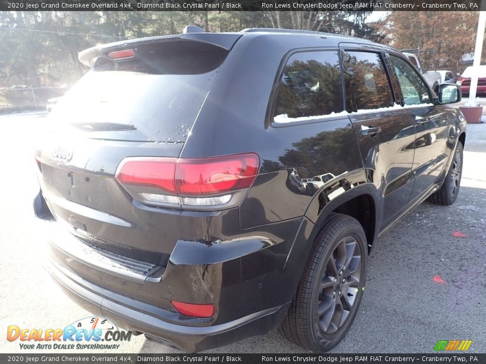 2020 Jeep Grand Cherokee Overland 4x4 Diamond Black Crystal Pearl / Black Photo #5