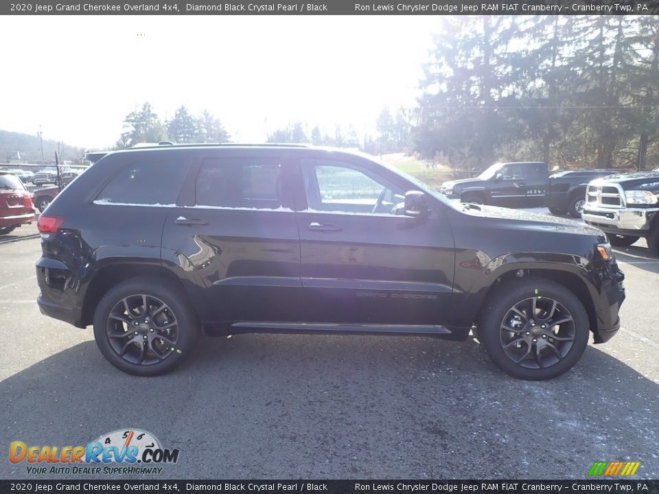 2020 Jeep Grand Cherokee Overland 4x4 Diamond Black Crystal Pearl / Black Photo #6