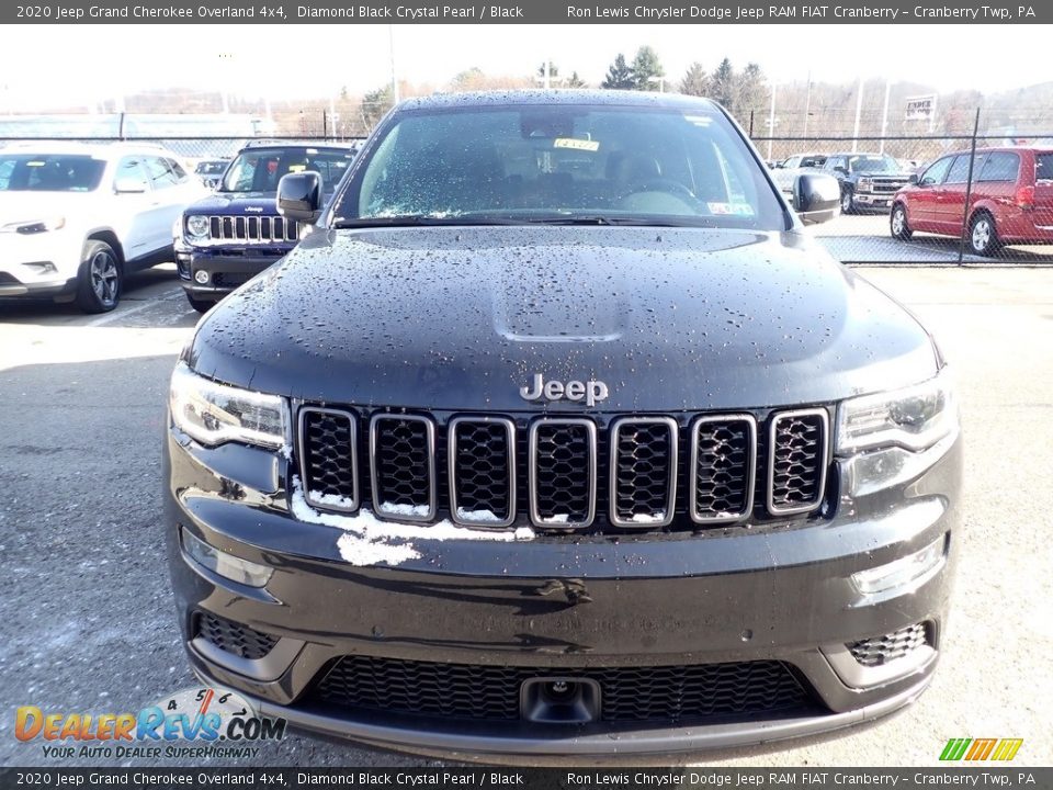 2020 Jeep Grand Cherokee Overland 4x4 Diamond Black Crystal Pearl / Black Photo #8