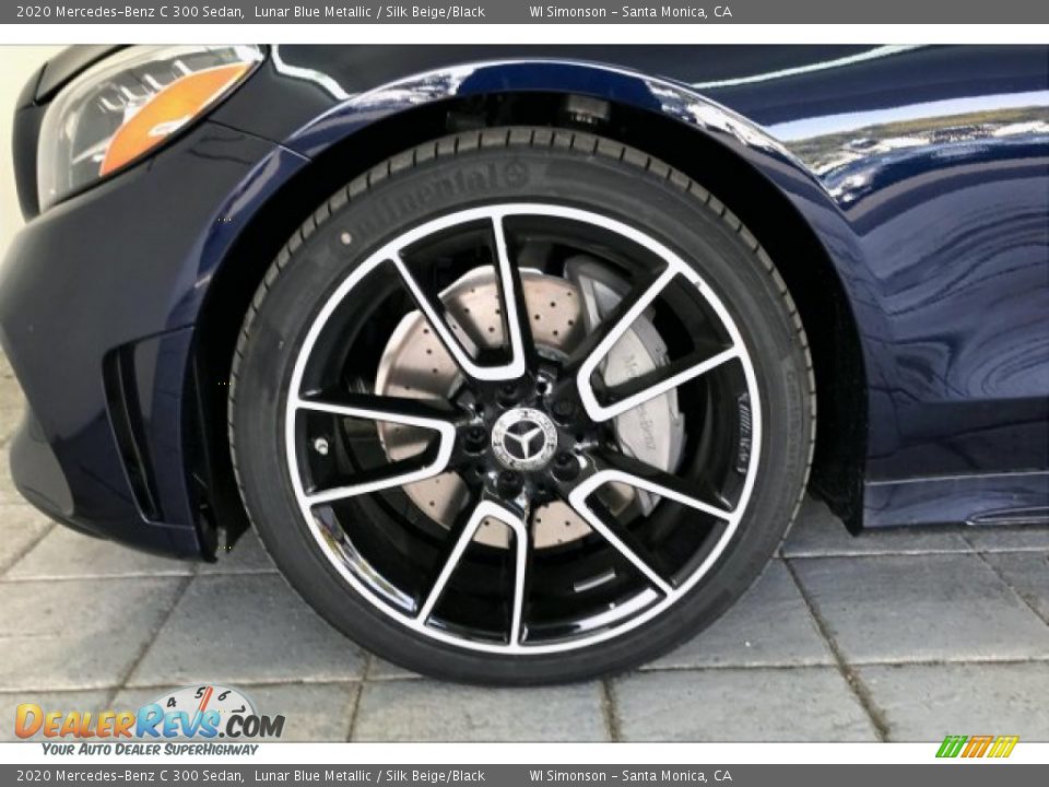 2020 Mercedes-Benz C 300 Sedan Lunar Blue Metallic / Silk Beige/Black Photo #9