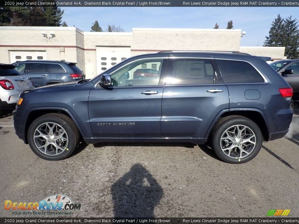 2020 Jeep Grand Cherokee Overland 4x4 Diamond Black Crystal Pearl / Light Frost/Brown Photo #2