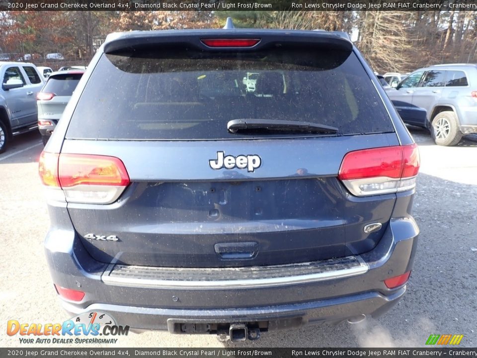 2020 Jeep Grand Cherokee Overland 4x4 Diamond Black Crystal Pearl / Light Frost/Brown Photo #4