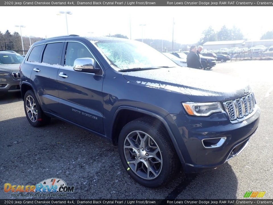2020 Jeep Grand Cherokee Overland 4x4 Diamond Black Crystal Pearl / Light Frost/Brown Photo #6
