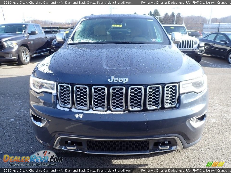 2020 Jeep Grand Cherokee Overland 4x4 Diamond Black Crystal Pearl / Light Frost/Brown Photo #7