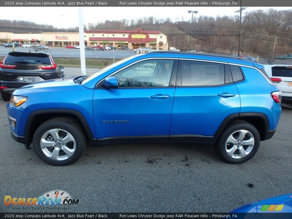 2020 Jeep Compass Latitude 4x4 Jazz Blue Pearl / Black Photo #2