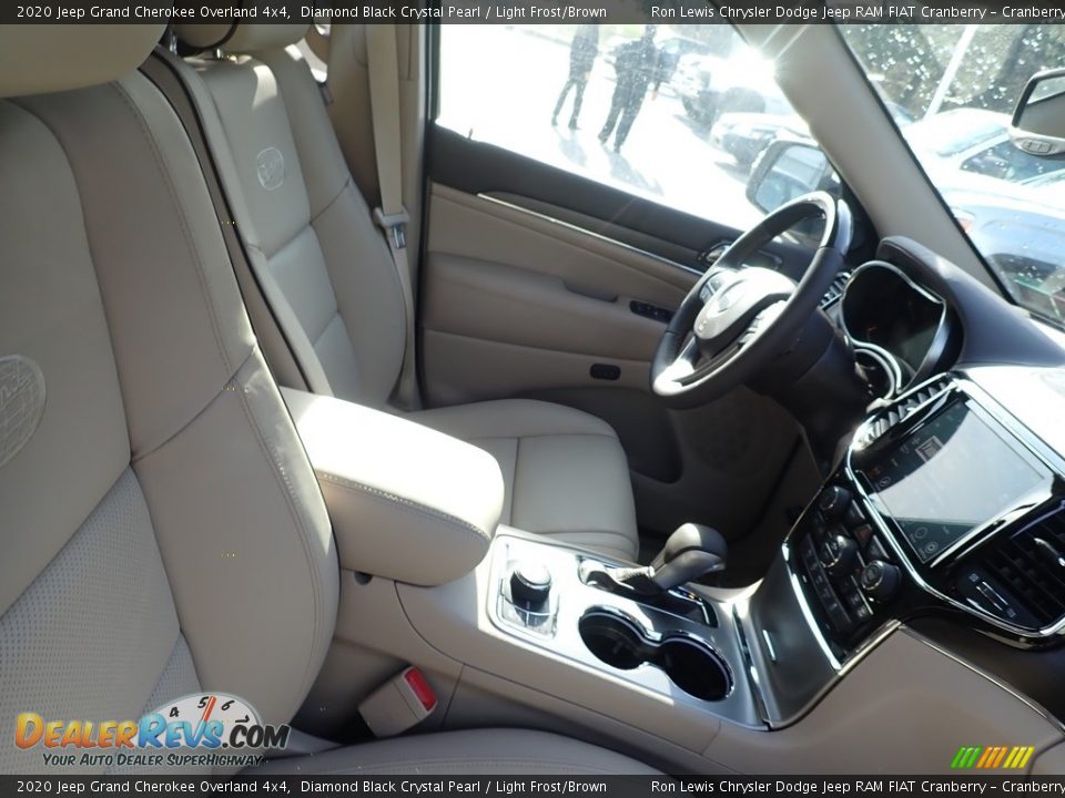 2020 Jeep Grand Cherokee Overland 4x4 Diamond Black Crystal Pearl / Light Frost/Brown Photo #8