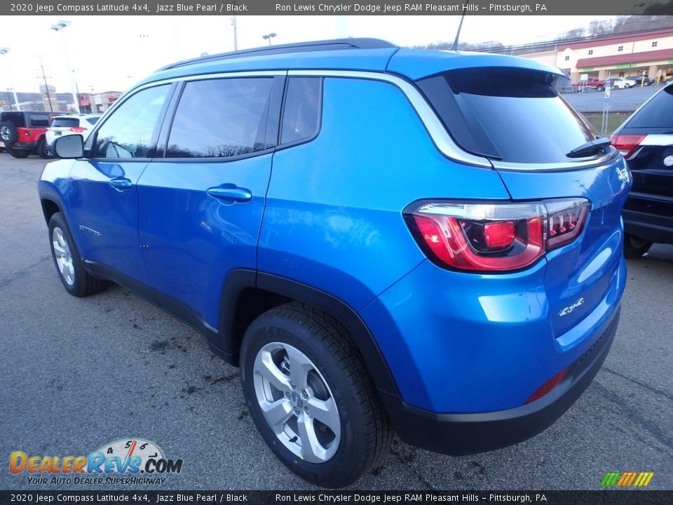 2020 Jeep Compass Latitude 4x4 Jazz Blue Pearl / Black Photo #3