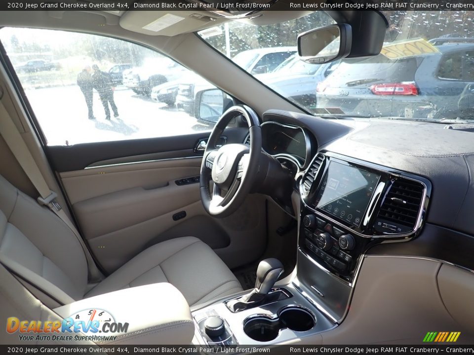 2020 Jeep Grand Cherokee Overland 4x4 Diamond Black Crystal Pearl / Light Frost/Brown Photo #9
