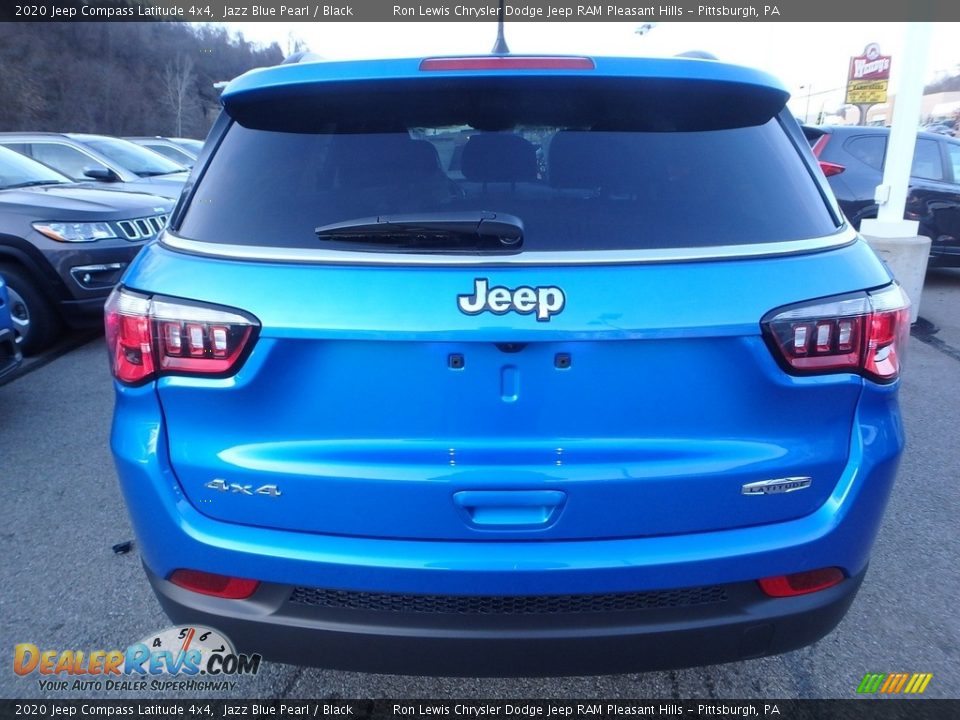 2020 Jeep Compass Latitude 4x4 Jazz Blue Pearl / Black Photo #4