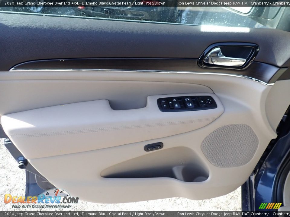 2020 Jeep Grand Cherokee Overland 4x4 Diamond Black Crystal Pearl / Light Frost/Brown Photo #11