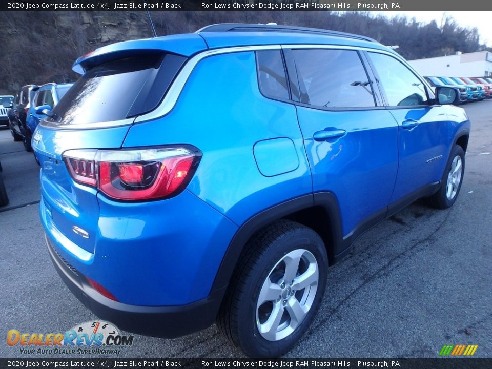 2020 Jeep Compass Latitude 4x4 Jazz Blue Pearl / Black Photo #6