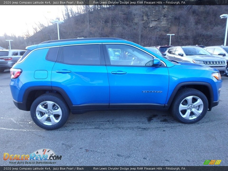 2020 Jeep Compass Latitude 4x4 Jazz Blue Pearl / Black Photo #7