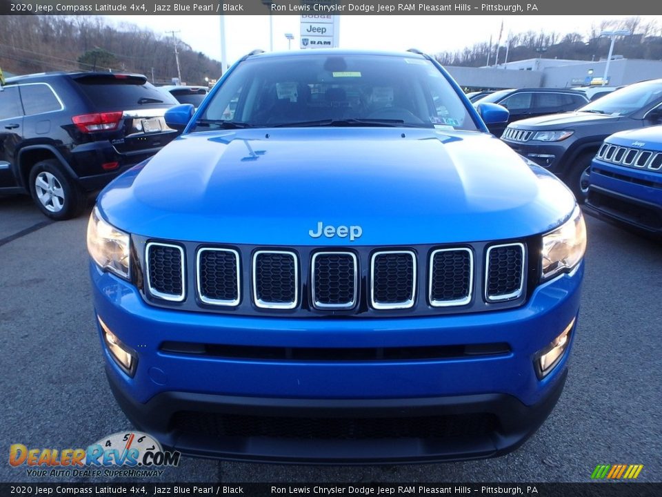 2020 Jeep Compass Latitude 4x4 Jazz Blue Pearl / Black Photo #9