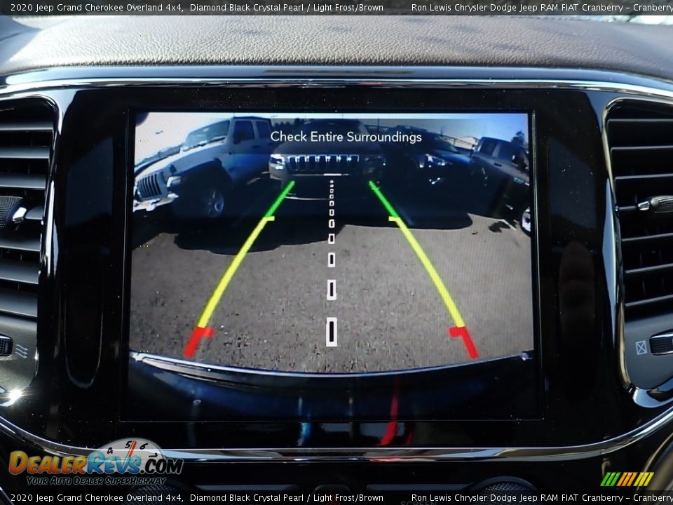 2020 Jeep Grand Cherokee Overland 4x4 Diamond Black Crystal Pearl / Light Frost/Brown Photo #16