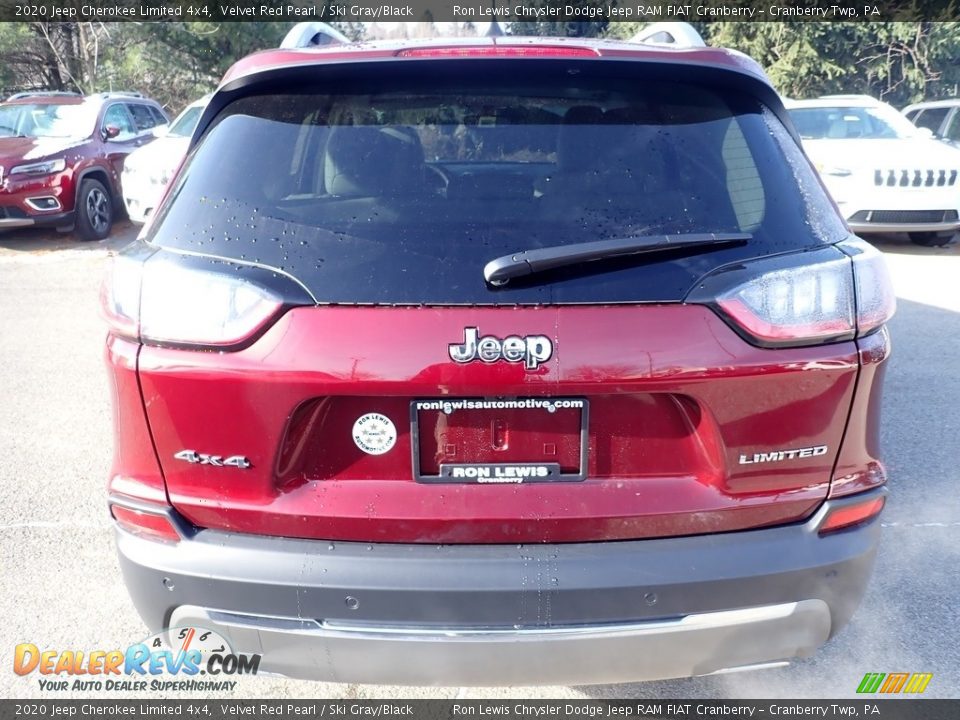 2020 Jeep Cherokee Limited 4x4 Velvet Red Pearl / Ski Gray/Black Photo #4