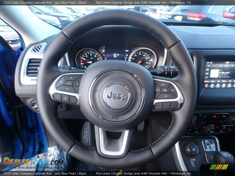 2020 Jeep Compass Latitude 4x4 Jazz Blue Pearl / Black Photo #18