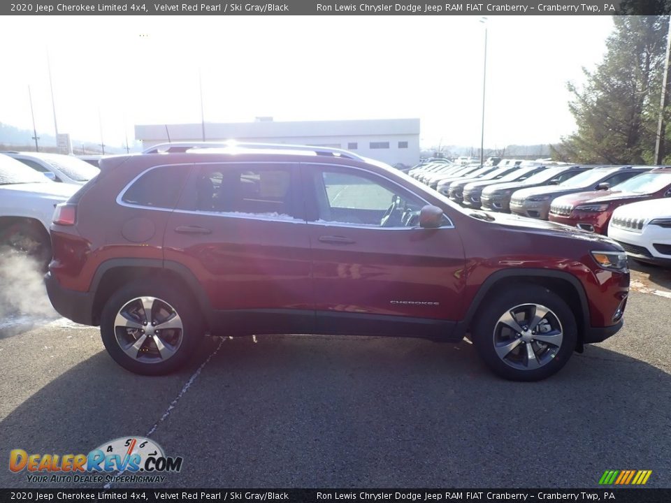 2020 Jeep Cherokee Limited 4x4 Velvet Red Pearl / Ski Gray/Black Photo #6