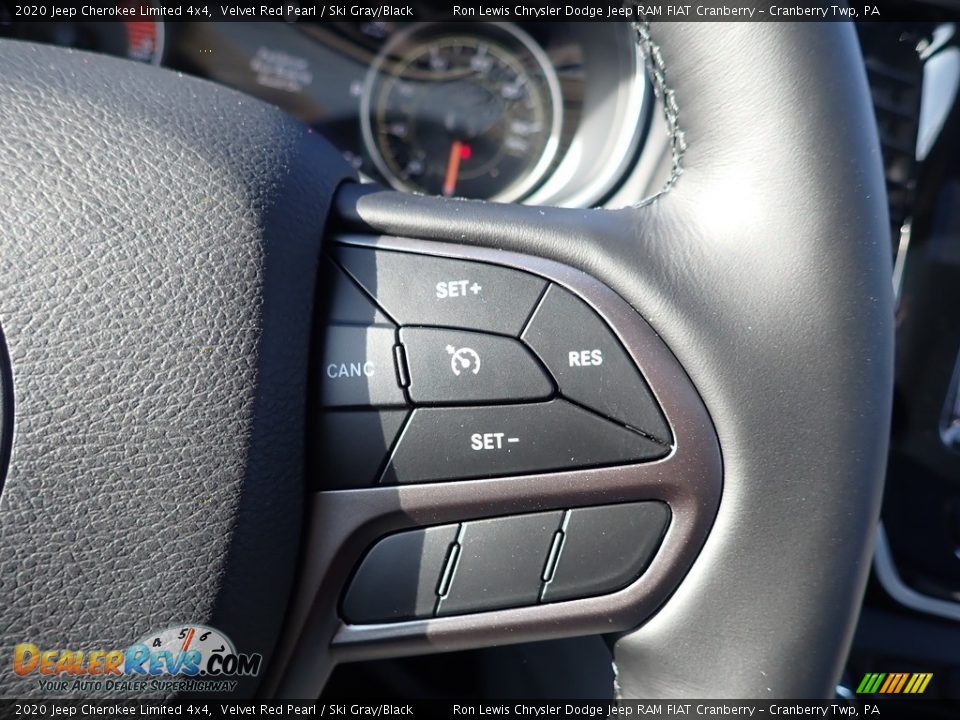 2020 Jeep Cherokee Limited 4x4 Velvet Red Pearl / Ski Gray/Black Photo #17