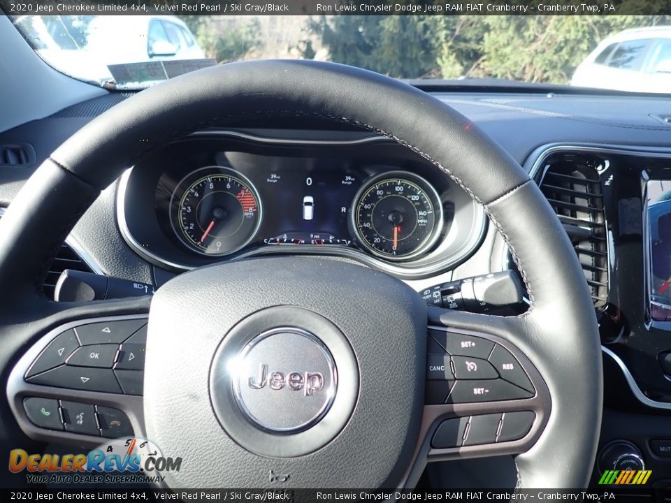 2020 Jeep Cherokee Limited 4x4 Velvet Red Pearl / Ski Gray/Black Photo #20