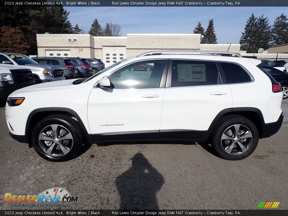 2020 Jeep Cherokee Limited 4x4 Bright White / Black Photo #2