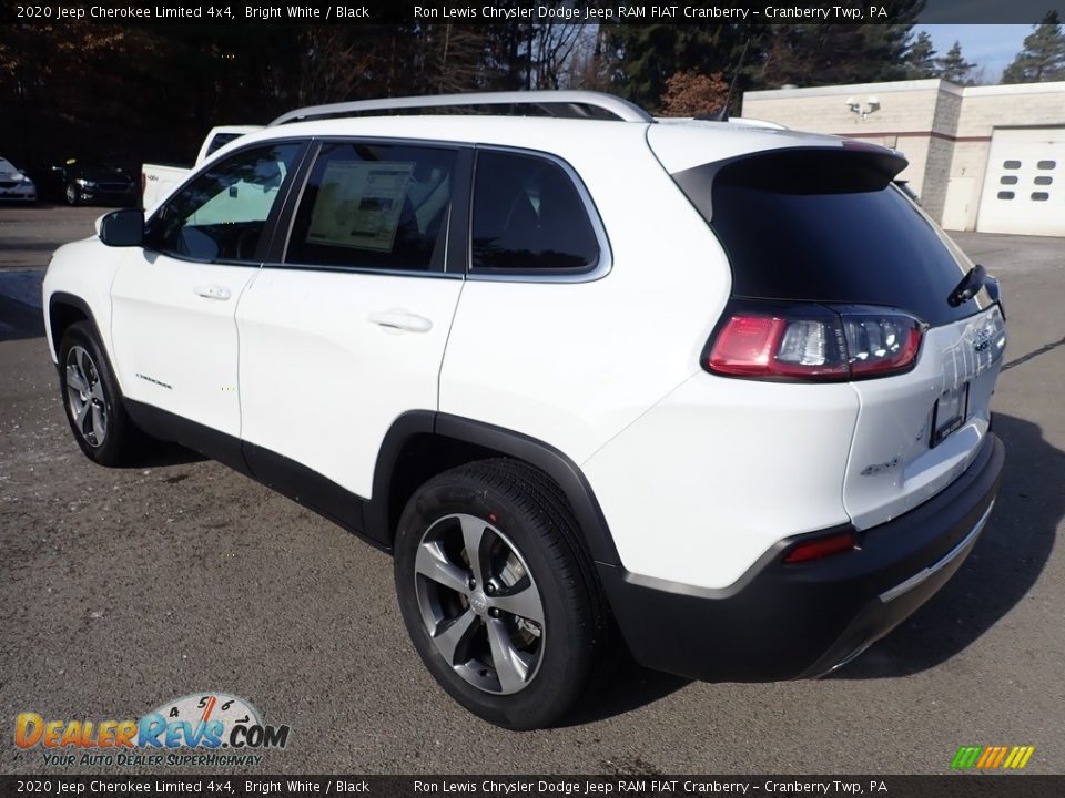 2020 Jeep Cherokee Limited 4x4 Bright White / Black Photo #3