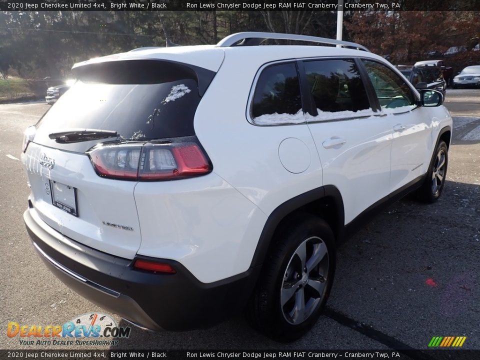 2020 Jeep Cherokee Limited 4x4 Bright White / Black Photo #5