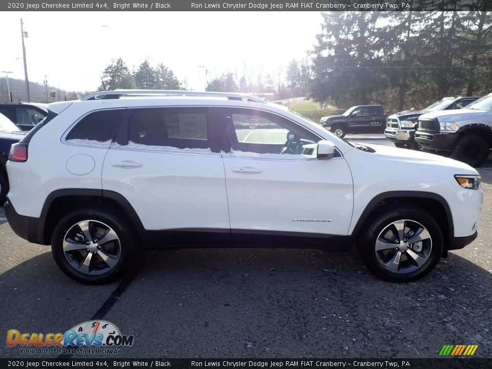 2020 Jeep Cherokee Limited 4x4 Bright White / Black Photo #6