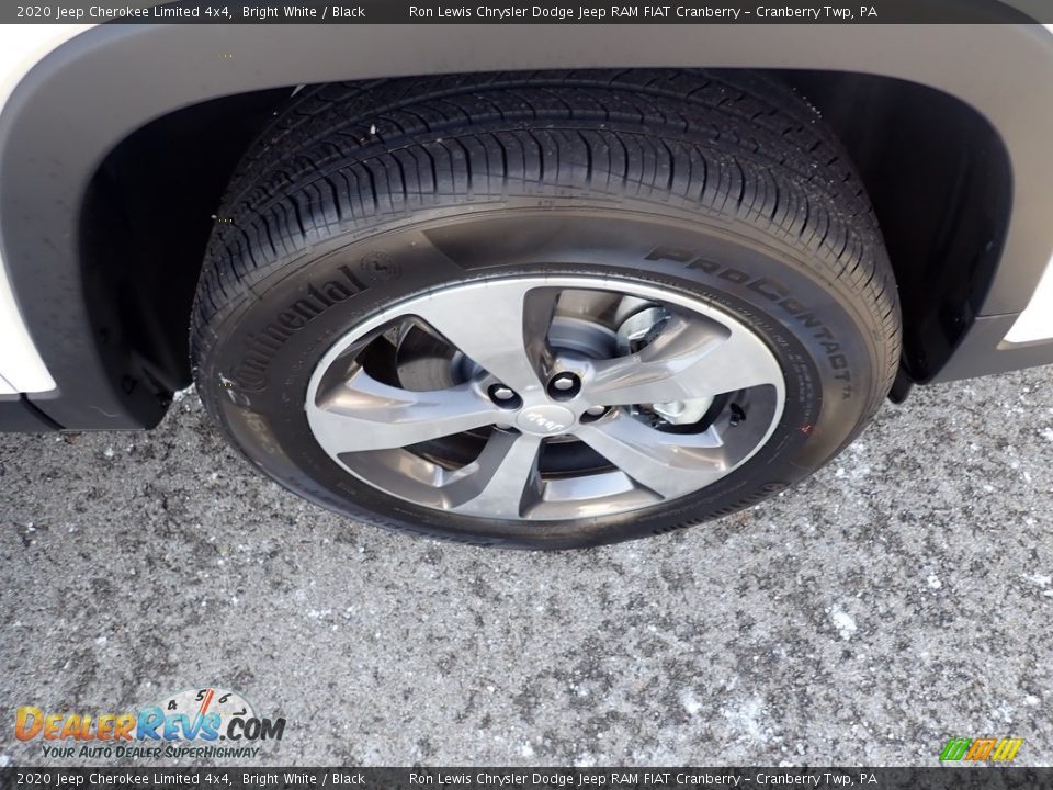 2020 Jeep Cherokee Limited 4x4 Bright White / Black Photo #8