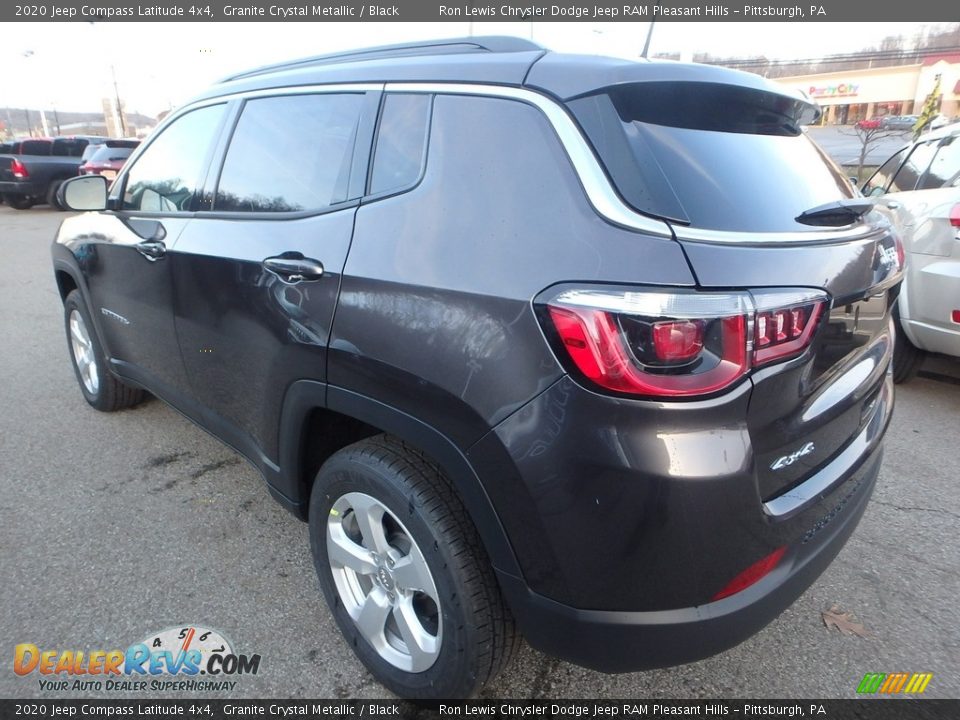 2020 Jeep Compass Latitude 4x4 Granite Crystal Metallic / Black Photo #3