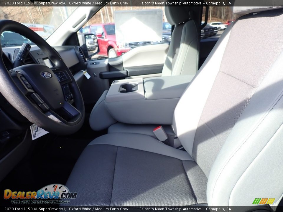 2020 Ford F150 XL SuperCrew 4x4 Oxford White / Medium Earth Gray Photo #9