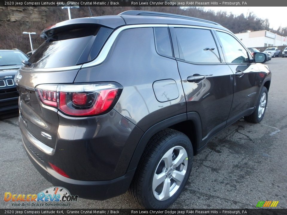 2020 Jeep Compass Latitude 4x4 Granite Crystal Metallic / Black Photo #6