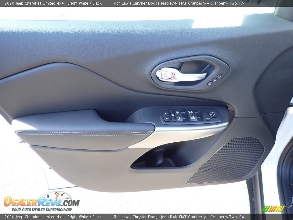 2020 Jeep Cherokee Limited 4x4 Bright White / Black Photo #14